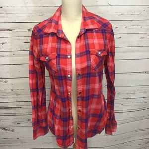 AE Plaid Flannel EUC